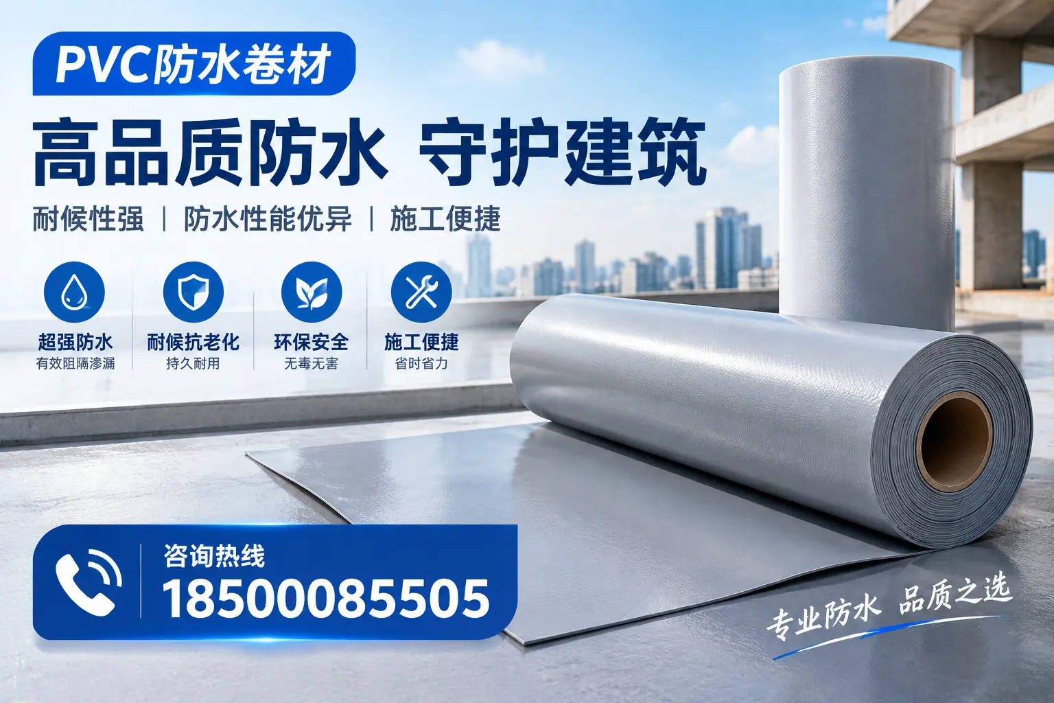 PVC防水卷材的防水效果评测，适合玉林的科学依据